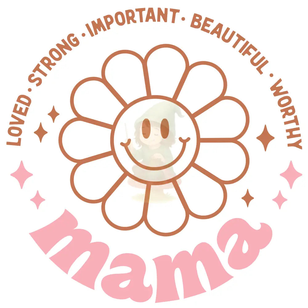 Bügelbild ’Mama Blume’