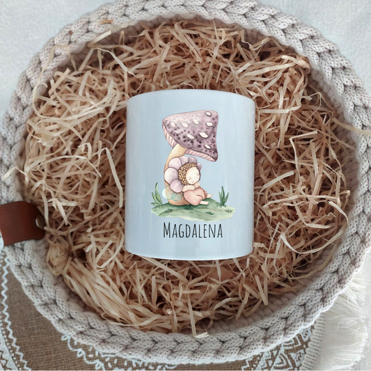 Spardose "Verträumte Fee" - personalisierbar (5 Schriftarten)