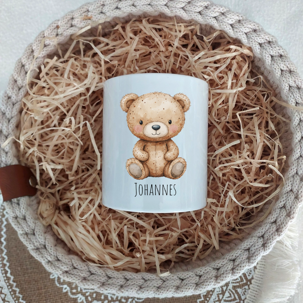Spardose "kleiner Bär" - personalisierbar (5 Schriftarten)