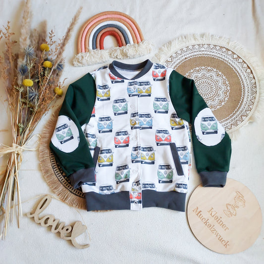 Collagejacke "Herzblatt" Gr. 68-152 (individuelle Stoffauswahl