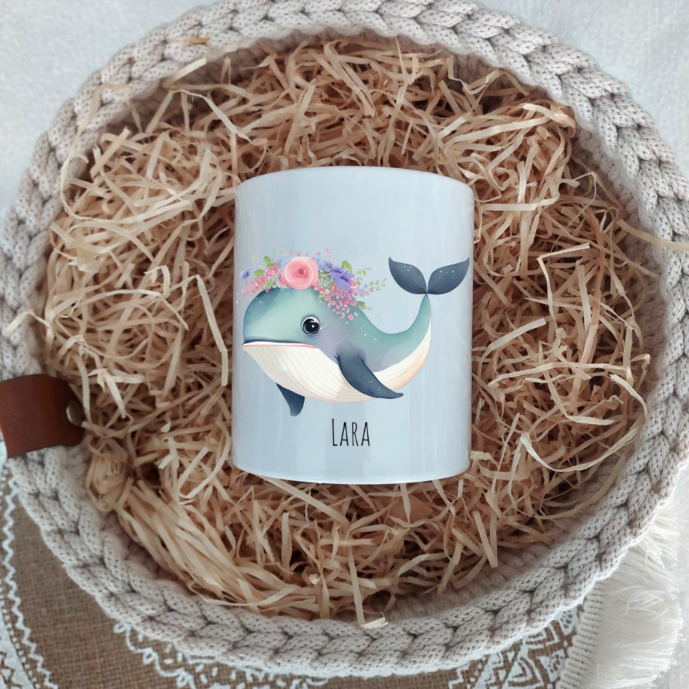 Spardose "Wal" - personalisierbar (5 Schriftarten)