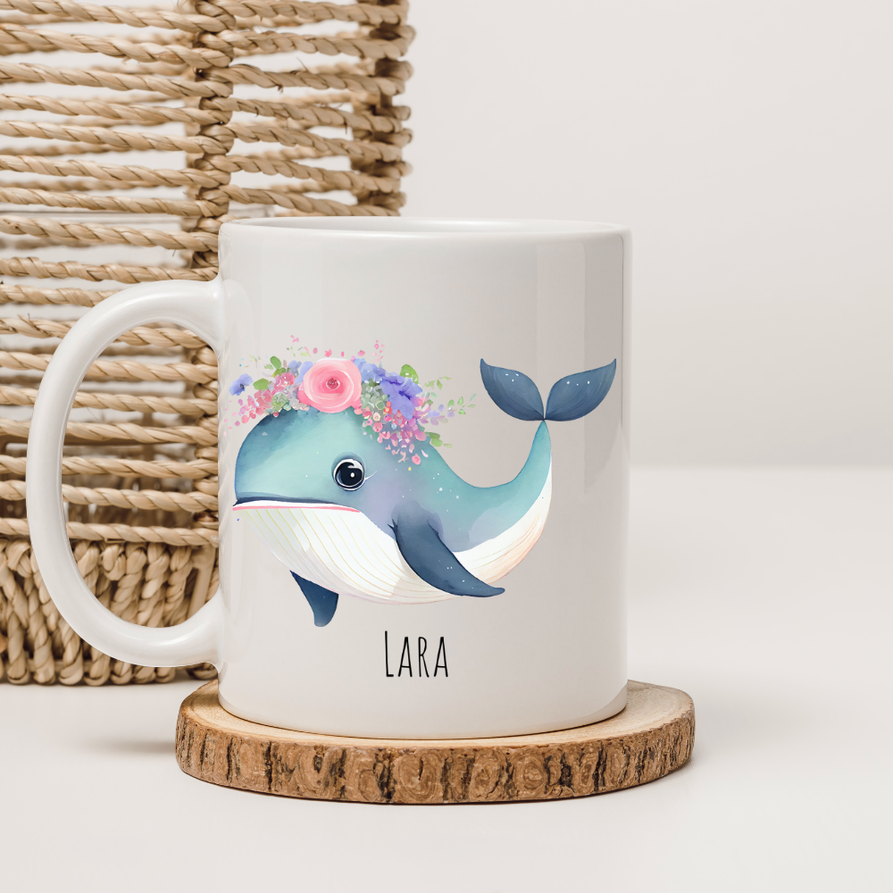 Tasse "Wal" -  personalisierbar (5 Schriftarten)