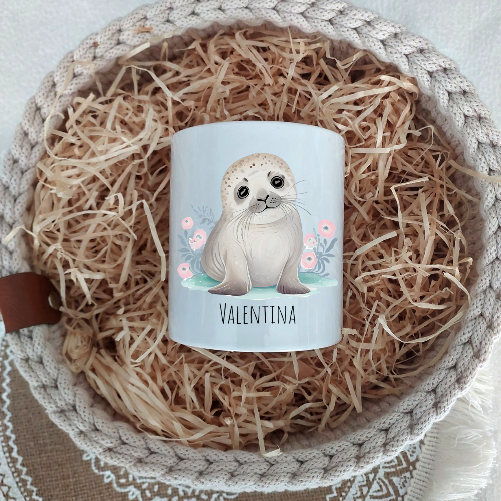 Spardose "Robbe" - personalisierbar (5 Schriftarten)