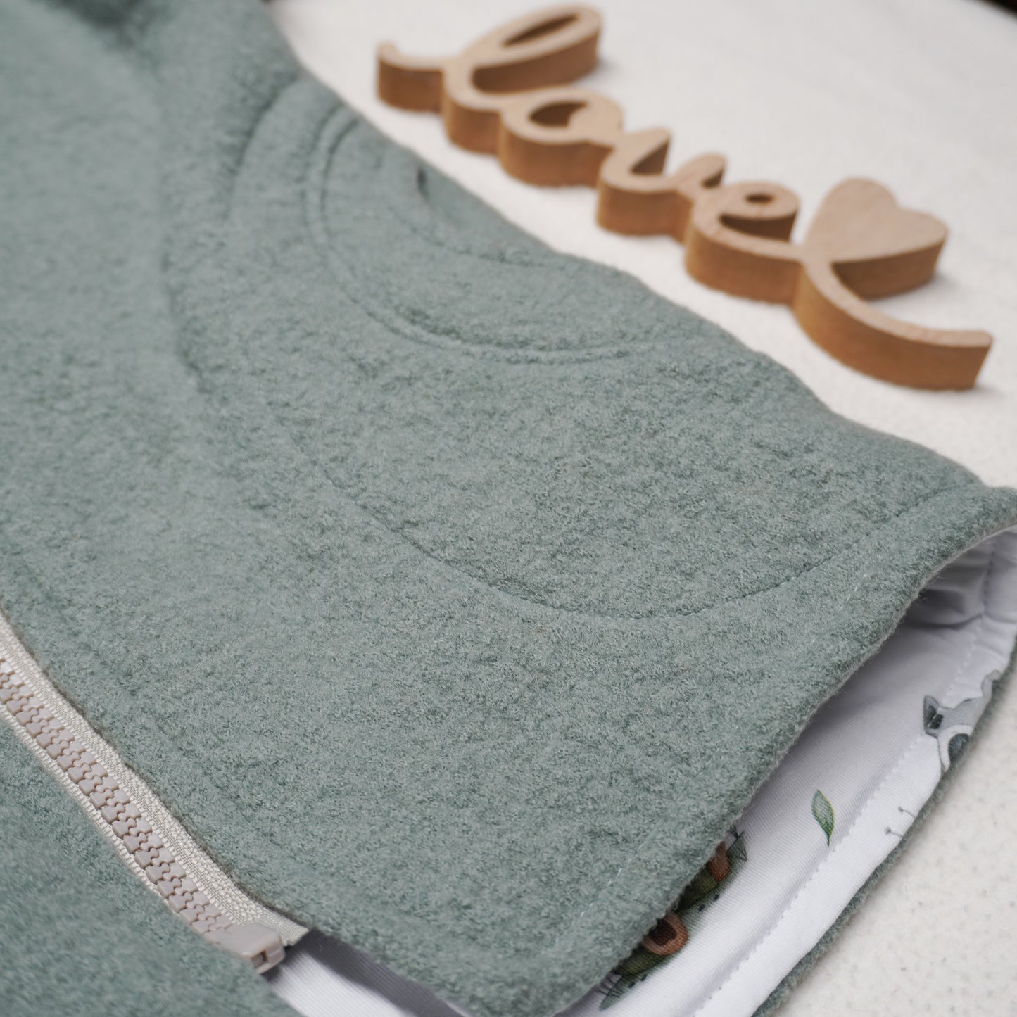 Merino-Walkjacke Gr. 56 - 170 (individuelle Stoffauswahl)