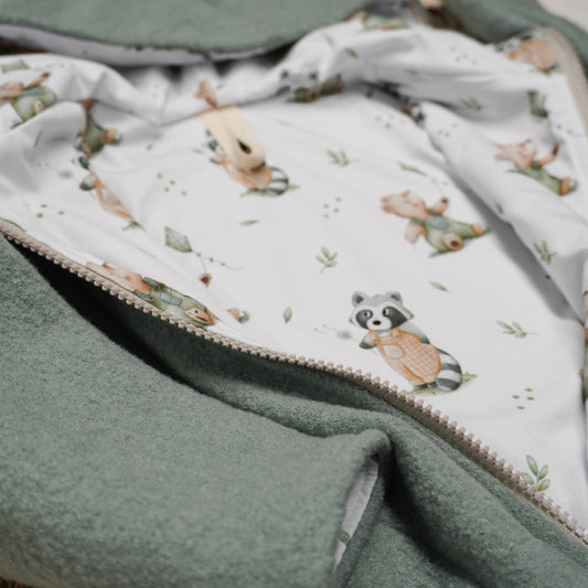 Merino-Walkjacke Gr. 56 - 170 (individuelle Stoffauswahl)