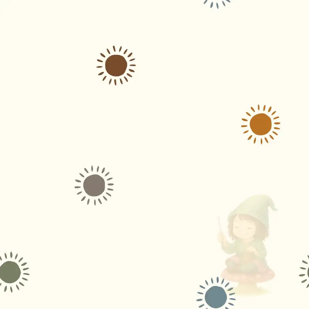 Baumwolljersey ’Bunte Sonnen’ - 0,5m