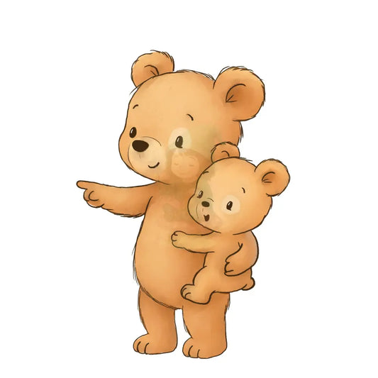 Bügelbild ’Der Bär zeigt...’