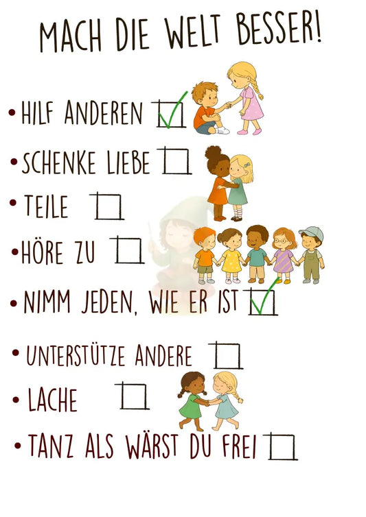 Bügelbild ’Gutes Tun’