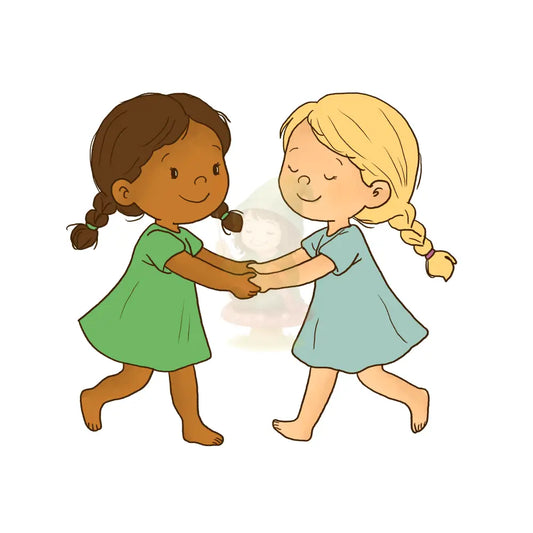 Bügelbild ’Hand in Hand’