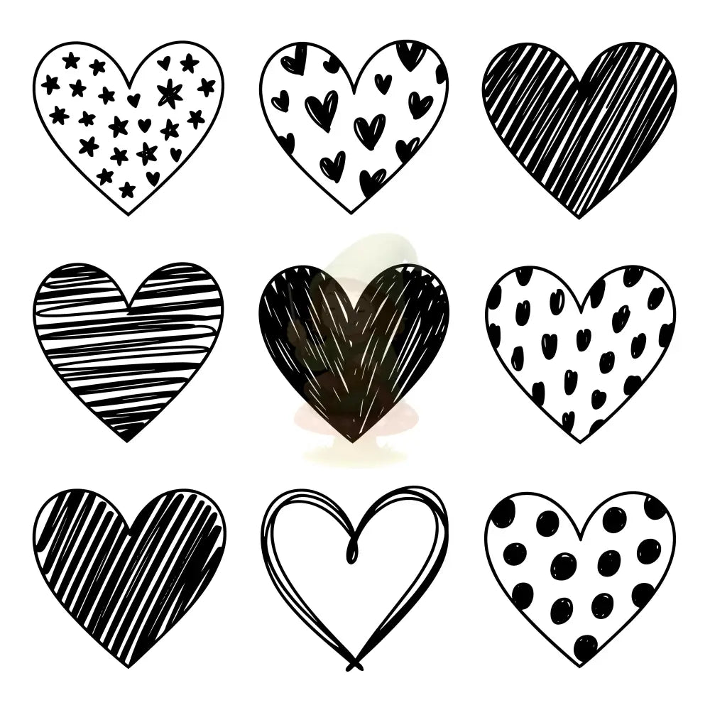 Bügelbild ’Hearts’