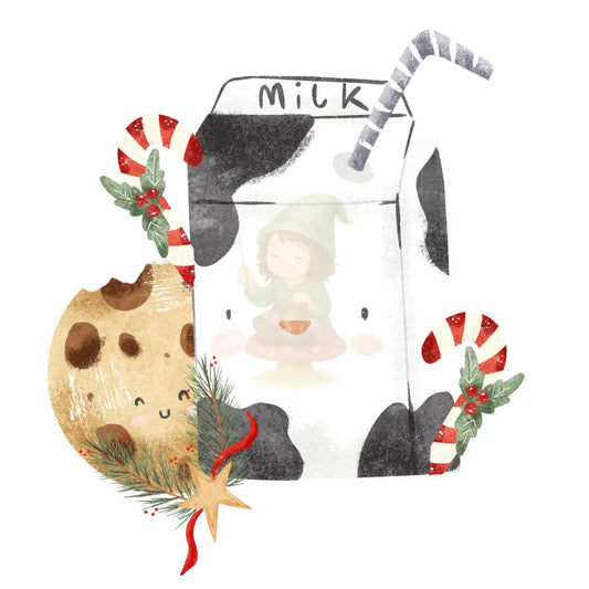 Bügelbild ’Milk & Cookies’