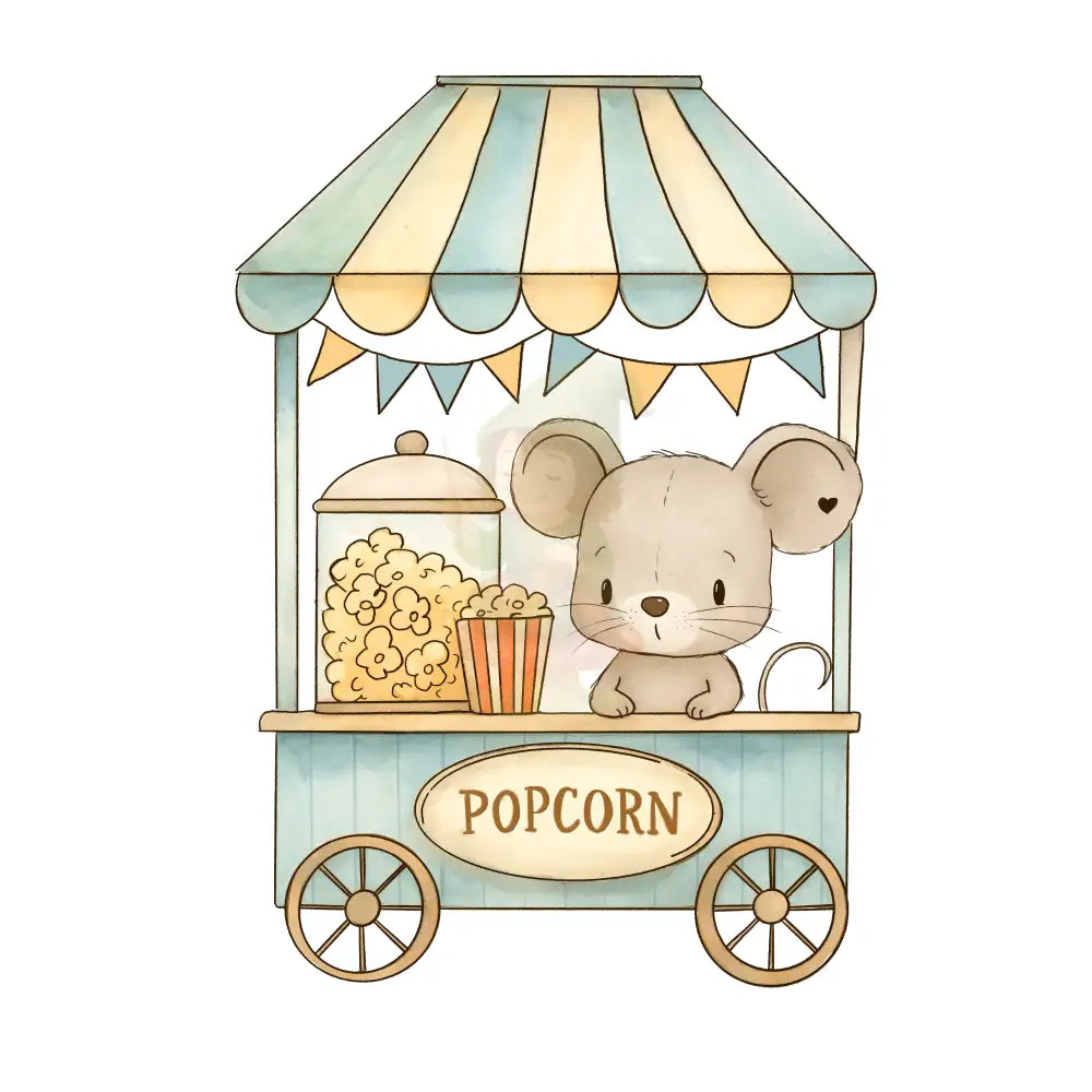 Bügelbild ’Popcorn’