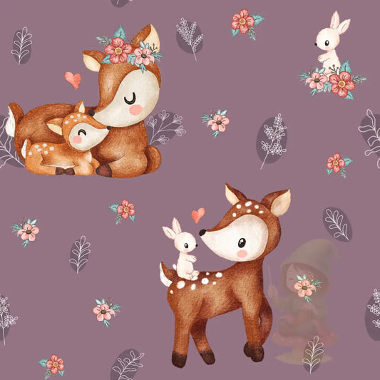 EP French Terry ’Rehe’ - exklusives Eigendesign - 0,5m