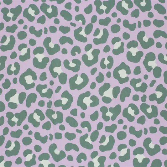 Baumwolljersey "Leo helllilia/basilikum" - 0,5m