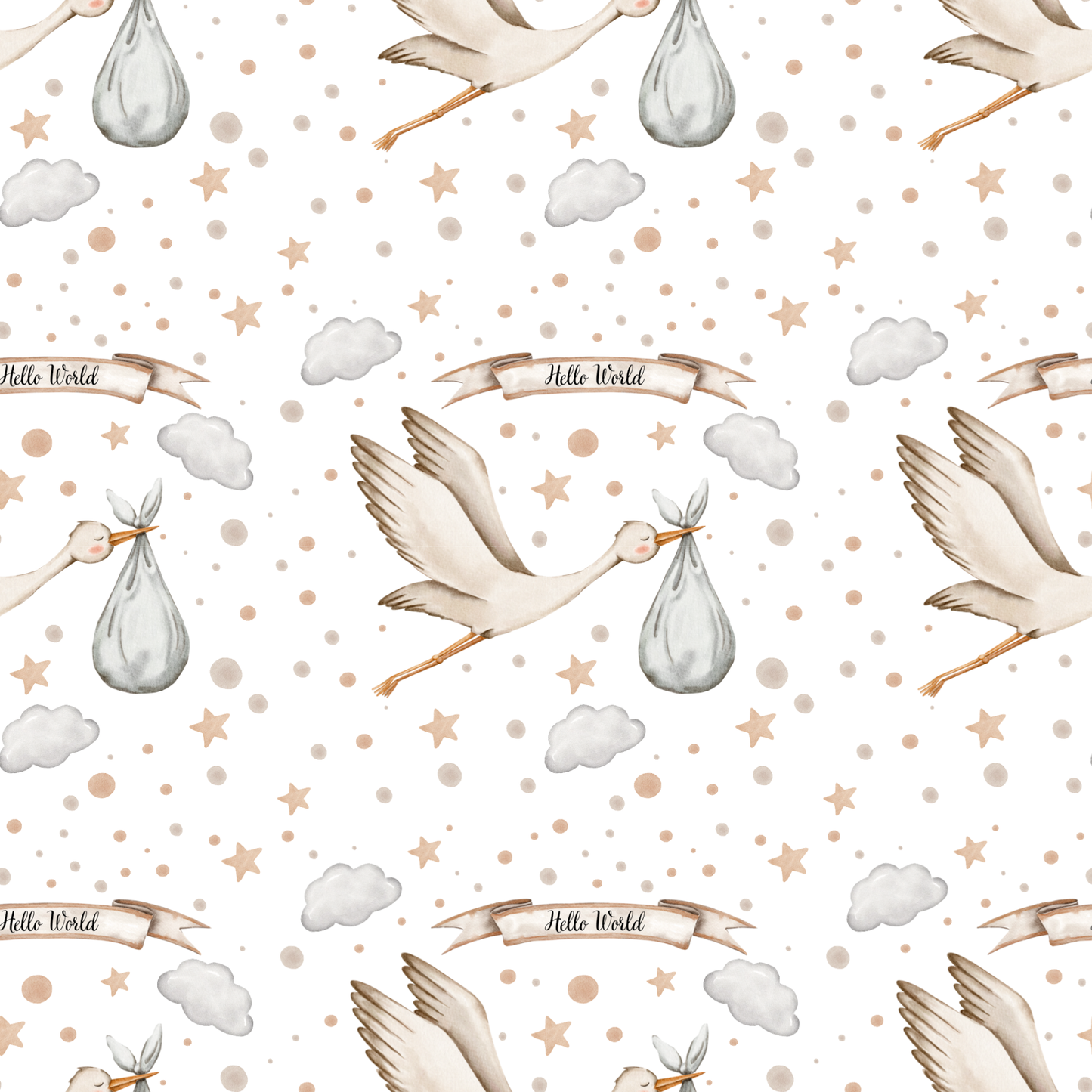 EP Jersey "Hello World" (selbstgestaltet mit lizenzierten Illustrationen) - 0,5m