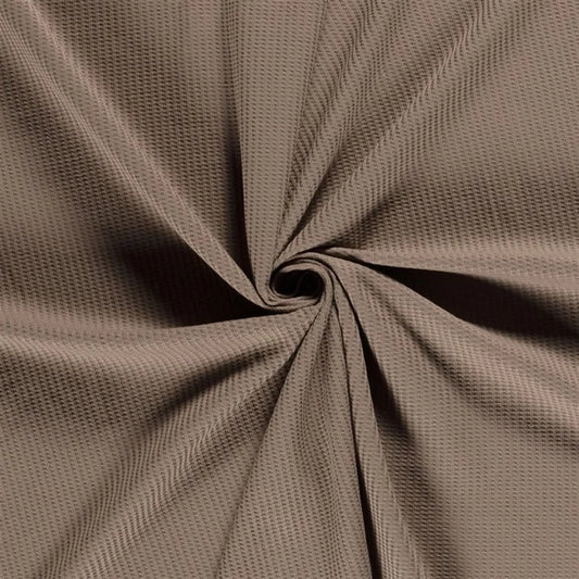 Waffeljersey uni - taupe - 0,5m