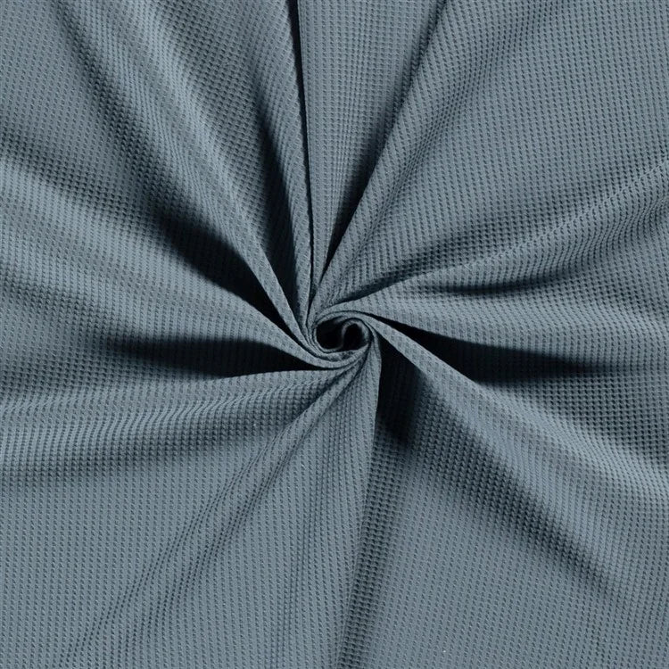 Waffeljersey UNI - indigo - 0,5m